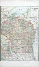 Wisconsin State Map, Rock County 1917
